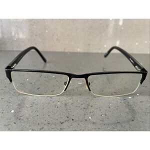 Helium Paris 4175 SMBLK Black Rectangular Eyeglasses Frames ONLY 54-17-140